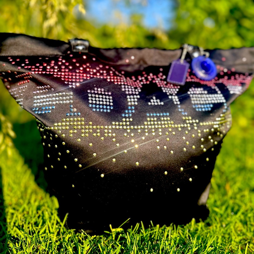 Coach Special Edition Holiday Tote with Multicolored Rhinestones